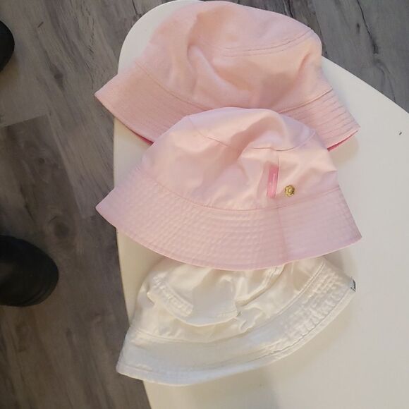 Lot of 3 bucket hats one size stone and clover pink and target brand - Picture 1 of 6